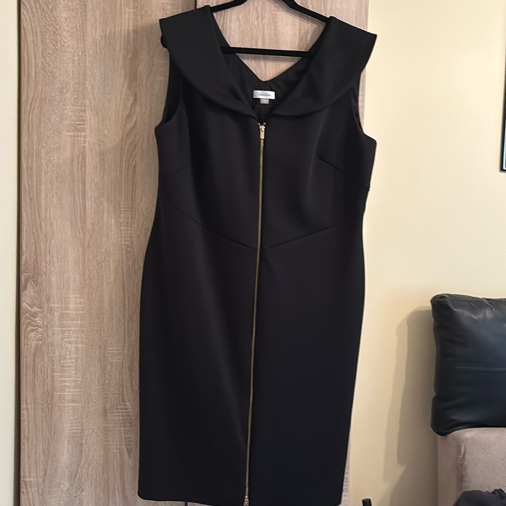 Plus Calvin Klein  Zipper front Dress